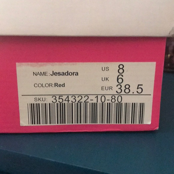 JustFab Red Platform Stiletto - Picture 6 of 6